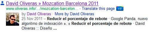 Google - Autoría contenido